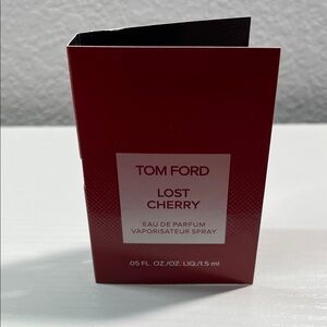 Tom Ford Lost Cherry Sample Card - Red with White Label 1.5 mls